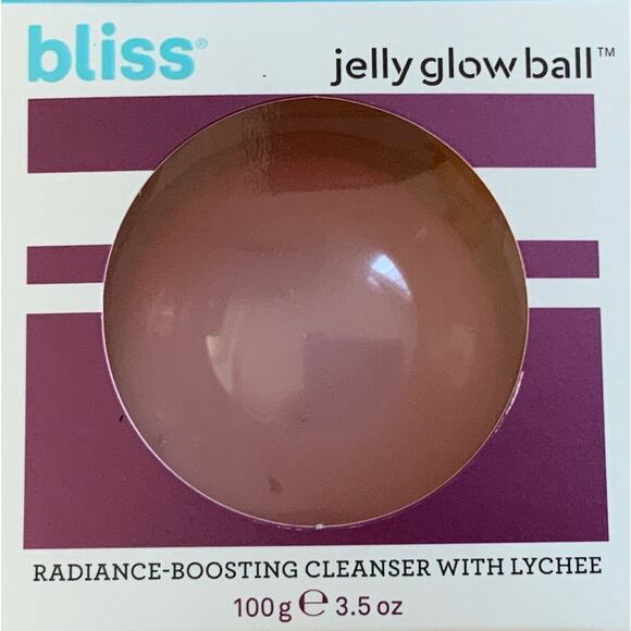 Jelly Glow Ball (Lot x2) Radiance Boosting Cleanser with Lychee 3.5oz Bliss NIB - Picture 1 of 5